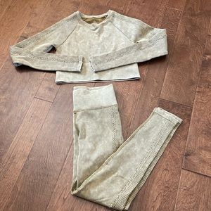 Aerie Cropped Matching Workout Set